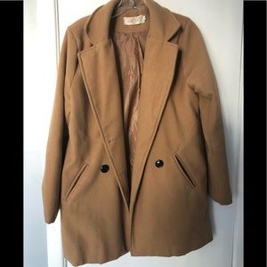 Faux wool pea coat very light weight